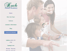 Tablet Screenshot of huchfamilydentistry.com